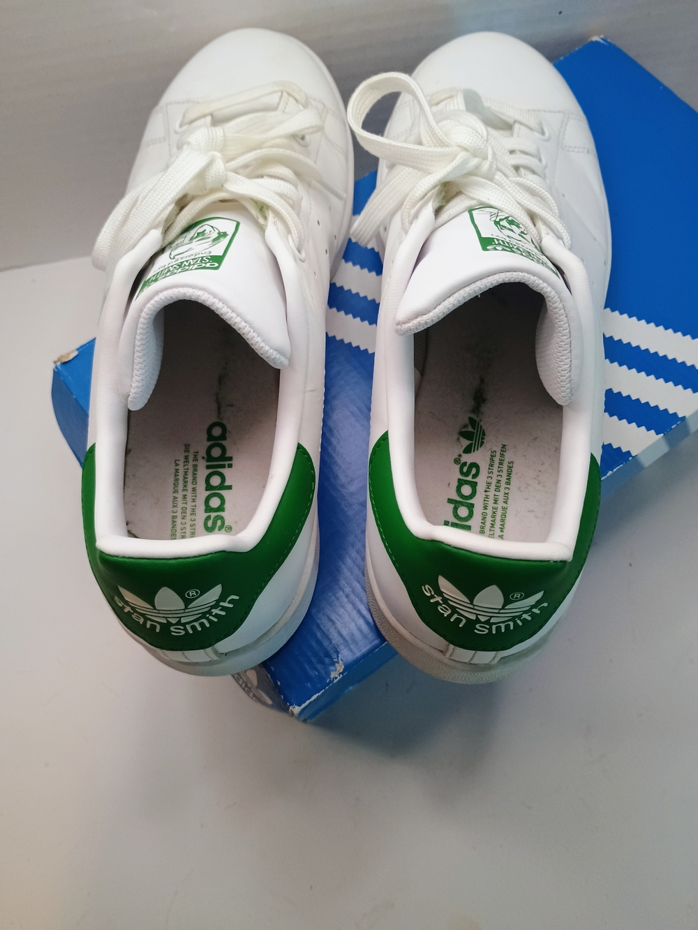 Adidas Originals Stan Smith OG Athletic Tennis Shoes White Green Mens Size 11 - Picture 4 of 5